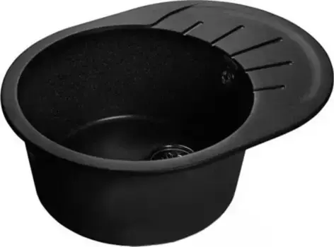 Мойка для кухни «GranFest» Rondo GF-R580L 58/45 искусственный камень черная
