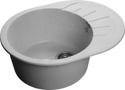 Мойка для кухни «GranFest» Rondo GF-R580L 58/45 искусственный камень серая