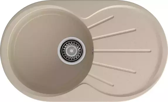 Мойка для кухни «GranFest» Rondo GF-R750L 75/46 искусственный камень кашемир