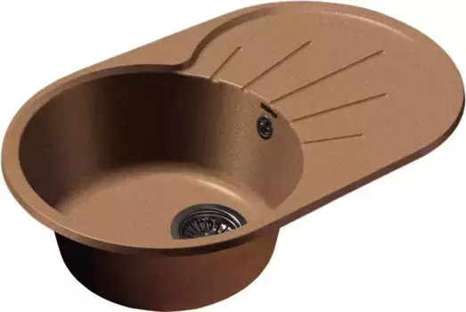 Мойка для кухни «GranFest» Rondo GF-R750L 75/46 искусственный камень терракот