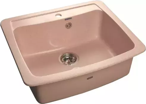 Мойка для кухни «GranFest» Standart GF-S605 61/51 искусственный камень розовая