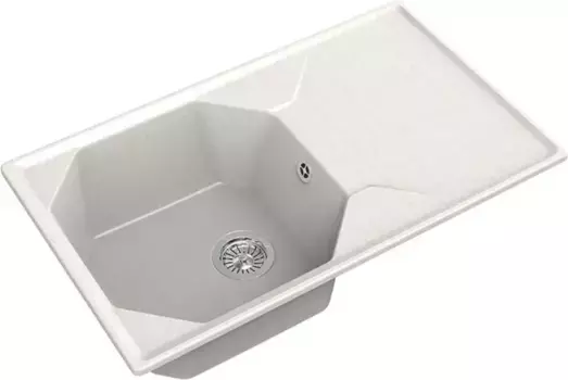 Мойка для кухни «GranFest» Unique GF-U-840L 84/50 искусственный камень белая