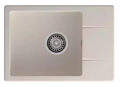Мойка для кухни «GranFest» Urban 258L 58/49 кварц белая универсальная