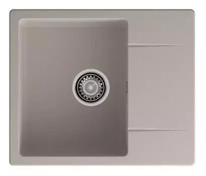 Мойка для кухни «GranFest» Urban 258L 58/49 кварц песочная универсальная