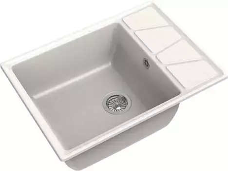 Мойка для кухни «GranFest» Vertex GF-V-680L 68/50 искусственный камень белая