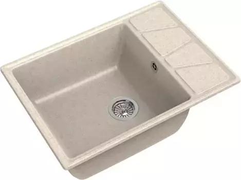 Мойка для кухни «GranFest» Vertex GF-V-680L 68/50 искусственный камень бежевая