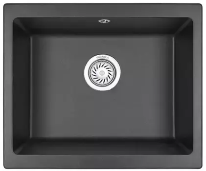 Мойка для кухни «Granula» GR-5551 55/46 искусственный камень черная