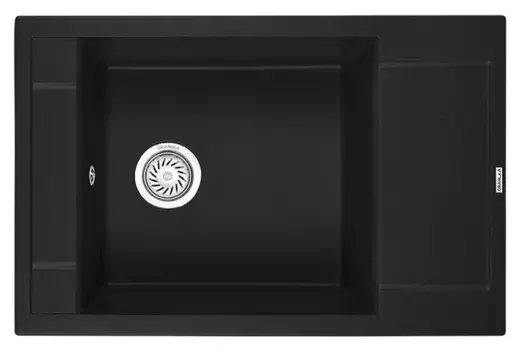 Мойка для кухни «Granula» GR-7806 78/50 искусственный камень черная