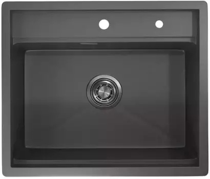 Мойка для кухни «Granula» Kitchen Space KS-6051 60/51 нержавеющая сталь графит матовый