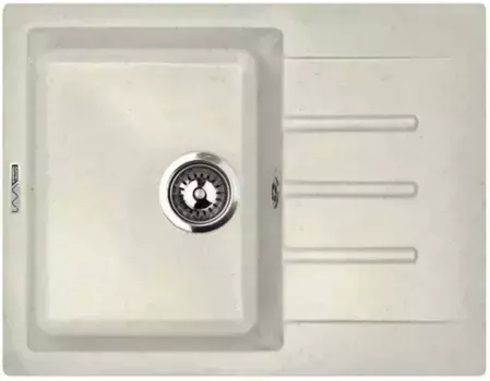Мойка для кухни «Lava» L1.VNL 65/50 искусственный камень vanilla универсальная