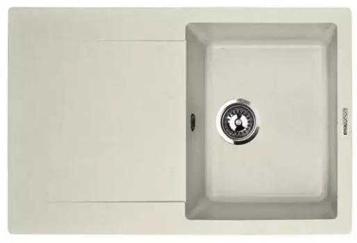 Мойка для кухни «Lava» L4.VNL 77/50 искусственный камень vanilla
