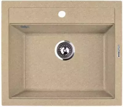 Мойка для кухни «Lava» Q2.DUN 56/51 искусственный камень dune