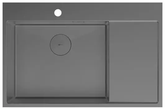 Мойка для кухни «Lemark» Kezadra 780L 78/51 нержавеющая сталь графит левая