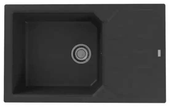Мойка для кухни не угловая «Alveus» Record 40 78/48 искусственный камень carbon (3838997918773)