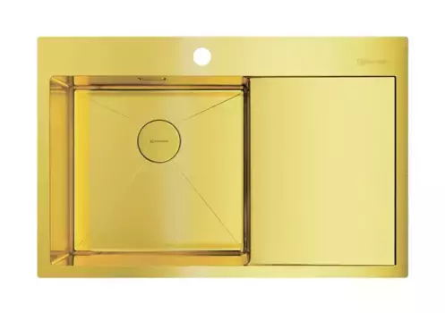 Мойка для кухни «Omoikiri» Akisame 78 LG L 78/51 нержавеющая сталь светлое золото левая