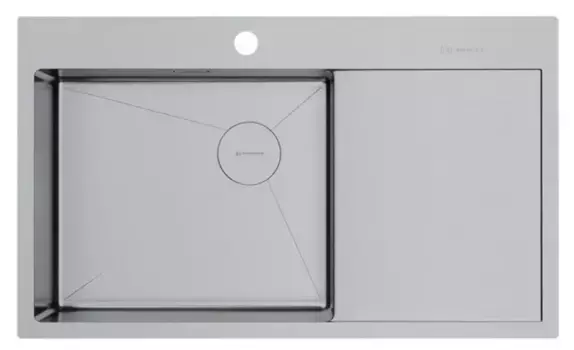 Мойка для кухни «Omoikiri» Akisame 86-IN-L Side 86/51 нержавеющая сталь левая