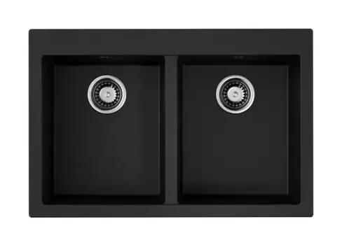 Мойка для кухни «Omoikiri» Bosen 80 2 BL 80/53 искусственный камень чёрная