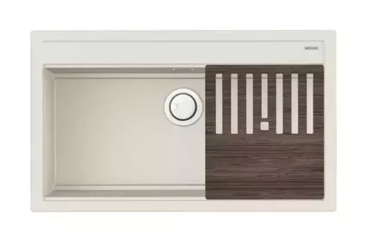 Мойка для кухни «Omoikiri» Kitagawa 86 LB WH 86/51 искусственный камень белая
