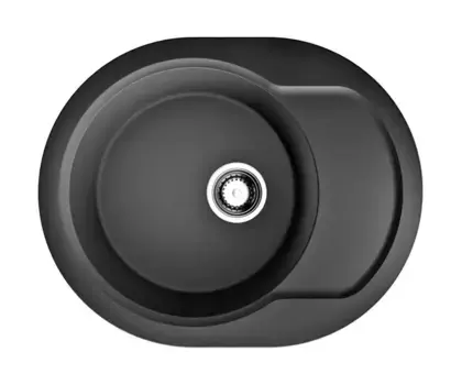 Мойка для кухни «Omoikiri» Manmaru 62 BL 62/50 искусственный камень чёрная универсальная