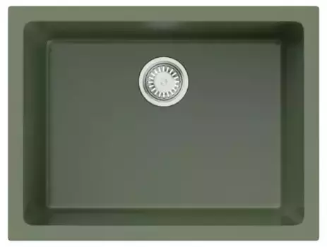 Мойка для кухни «Omoikiri» Okinoshima 61-U/I-O 61/46 Natceramic olive