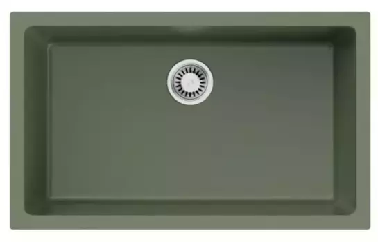 Мойка для кухни «Omoikiri» Okinoshima 76-U/I-OL 76/46 Natceramic olive