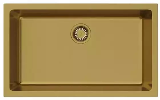 Мойка для кухни «Omoikiri» Okinoshima 76-U/I-G Matt 76/46 Natceramic золото матовое