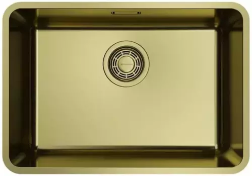 Мойка для кухни «Omoikiri» Omi 53-U/I-LG Ultra Mini 53/37 нержавеющая сталь светлое золото