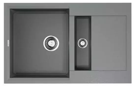 Мойка для кухни «Omoikiri» Sakaime 78-2-GR 4993559 78/50 искусственный камень Leningrad Grey