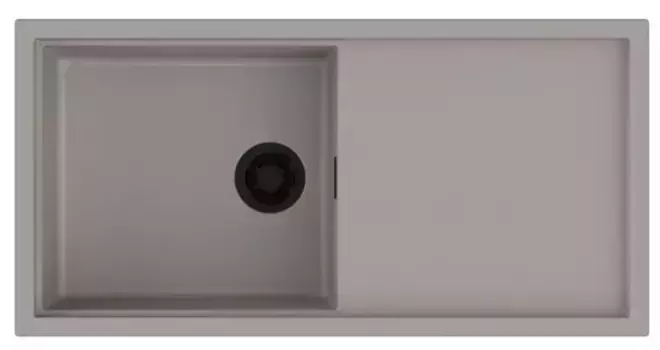 Мойка для кухни «Omoikiri» Sintesi 100/50 100-GR 4997129 Artceramic Leningrad grey