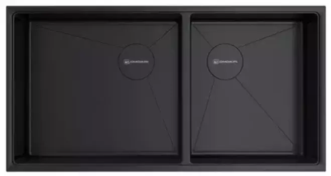 Мойка для кухни «Omoikiri» Taki 85-2-LB-U/IF-GB Side 85/44 нержавеющая сталь графит