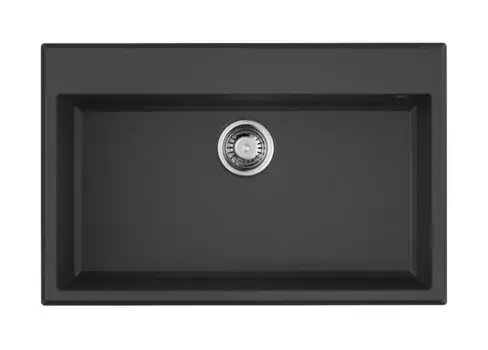 Мойка для кухни «Omoikiri» Tedori 79 BL 79/51 искусственный камень чёрная