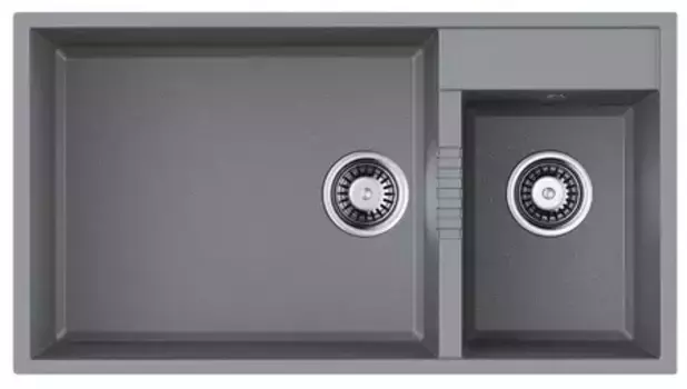 Мойка для кухни «Omoikiri» Tedori 85-2-U-GR 85/46 искусственный камень leningrad grey