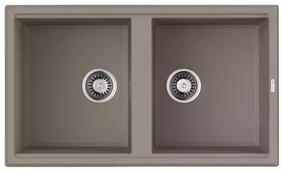 Мойка для кухни «Omoikiri» Tedori 86-2-SA 86/51 4993926 искусственный камень бежевая