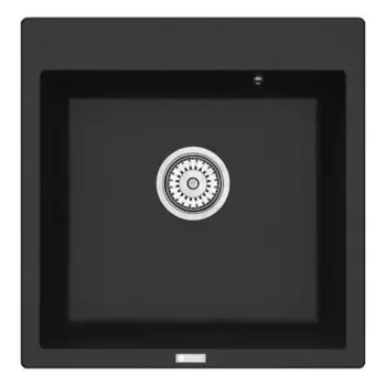 Мойка для кухни «Point» Арбель 51/52 искусственный камень черная