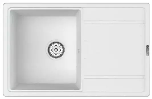Мойка для кухни «Point» Лаура 78/50 искусственный камень белая