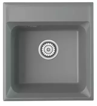 Мойка для кухни «Point» Мисти 46/50 кварц серая