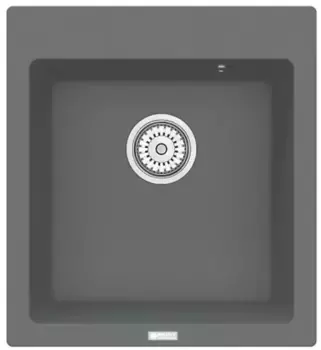 Мойка для кухни «Point» Моко 47/51 искусственный камень серая