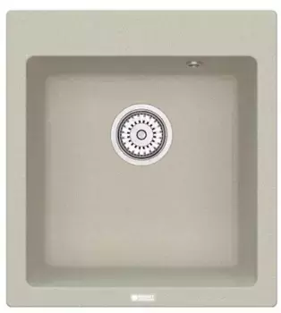 Мойка для кухни «Point» Моко 47/51 искусственный камень светло-бежевая
