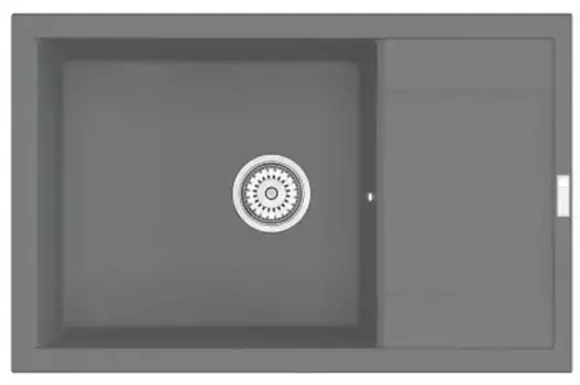 Мойка для кухни «Point» Велета 78/50 искусственный камень серая