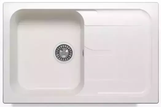 Мойка для кухни «Polygran» Alto-780 78/51 №36 искусственный камень белый хлопок универсальная
