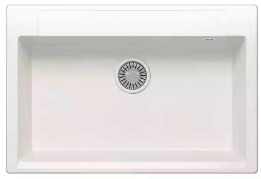 Мойка для кухни «Polygran» Argo-760 76/51 №36 искусственный камень белый хлопок