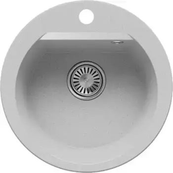 Мойка для кухни «Polygran» Atol-460 46/46 854765 искусственный камень №314 Светло-серый