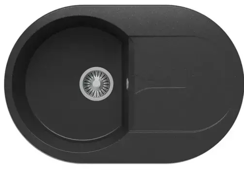 Мойка для кухни «Polygran» Atol-760 76/50 №16 искусственный камень черная
