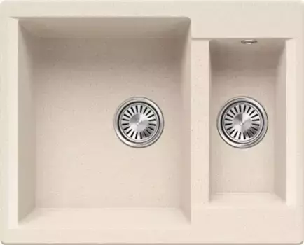 Мойка для кухни «Polygran» Brig-620 62/50 854888 искусственный камень №327 Кремовый
