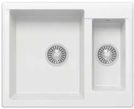 Мойка для кухни «Polygran» Brig-620 62/50 №36 искусственный камень белый хлопок