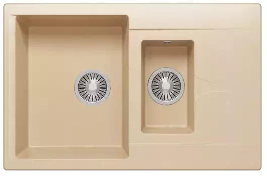 Мойка для кухни «Polygran» Brig-770 77/50 №27 искусственный камень бежевая