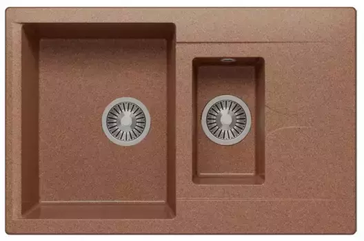 Мойка для кухни «Polygran» Brig-770 77/50 №307 искусственный камень терракот