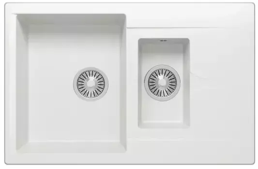 Мойка для кухни «Polygran» Brig-770 77/50 №36 искусственный камень белый хлопок