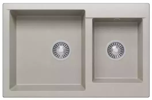 Мойка для кухни «Polygran» Brig-772 77/50 №14 искусственный камень серая