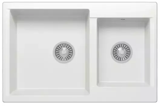Мойка для кухни «Polygran» Brig-772 77/50 №36 искусственный камень белый хлопок